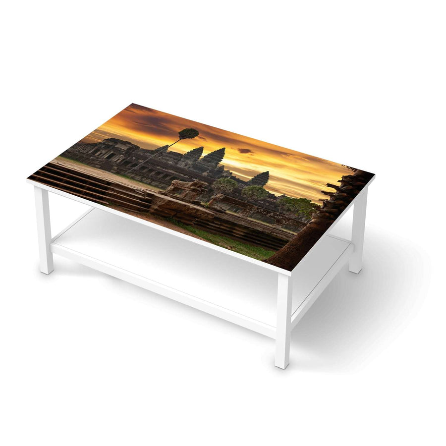 Möbelfolie Angkor Wat - IKEA Hemnes Couchtisch 118x75 cm  - weiss