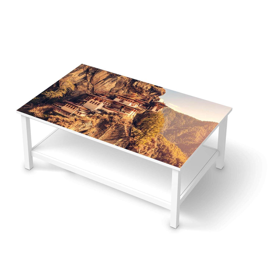 Möbelfolie Bhutans Paradise - IKEA Hemnes Couchtisch 118x75 cm  - weiss