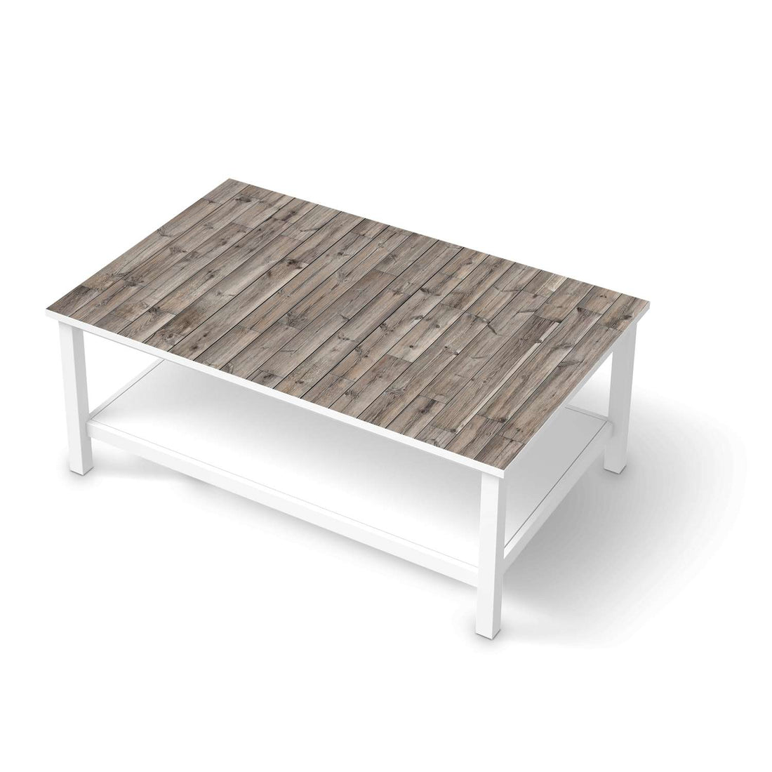 Möbelfolie Dark washed - IKEA Hemnes Couchtisch 118x75 cm  - weiss