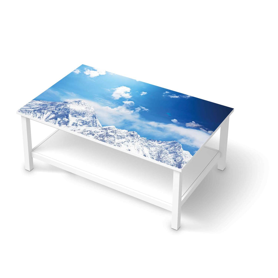 Möbelfolie Everest - IKEA Hemnes Couchtisch 118x75 cm  - weiss