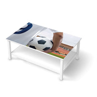 Möbelfolie Footballmania - IKEA Hemnes Couchtisch 118x75 cm  - weiss