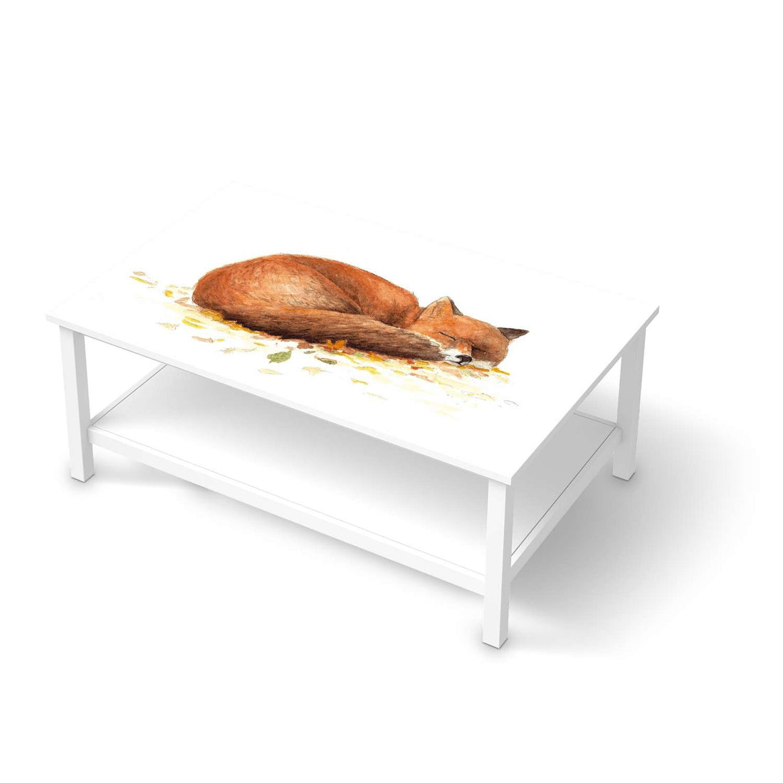 Möbelfolie Fuchs - IKEA Hemnes Couchtisch 118x75 cm  - weiss