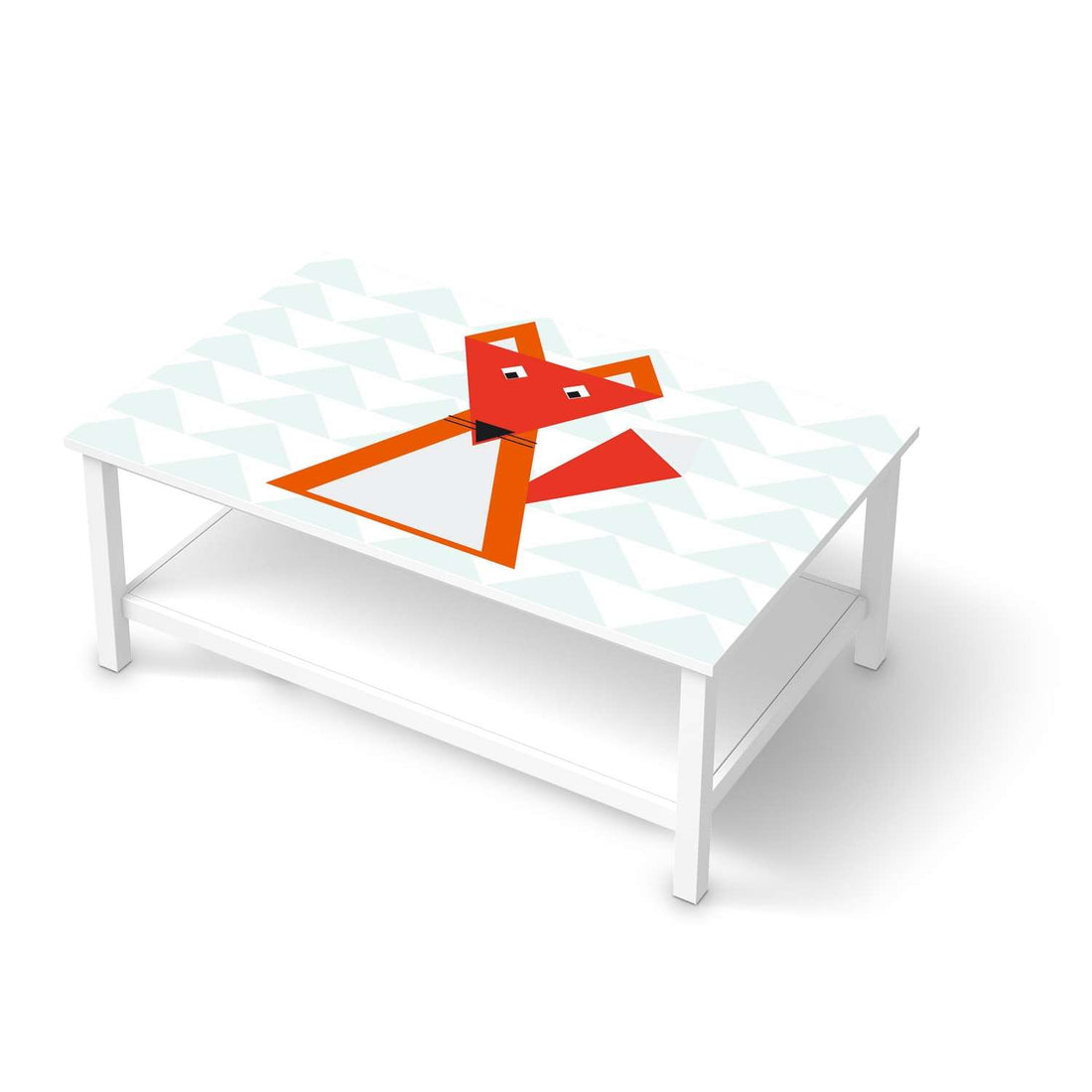 Möbelfolie Füchslein - IKEA Hemnes Couchtisch 118x75 cm  - weiss