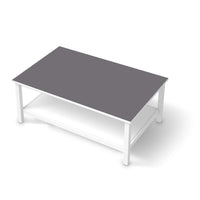Möbelfolie Grau Light - IKEA Hemnes Couchtisch 118x75 cm  - weiss