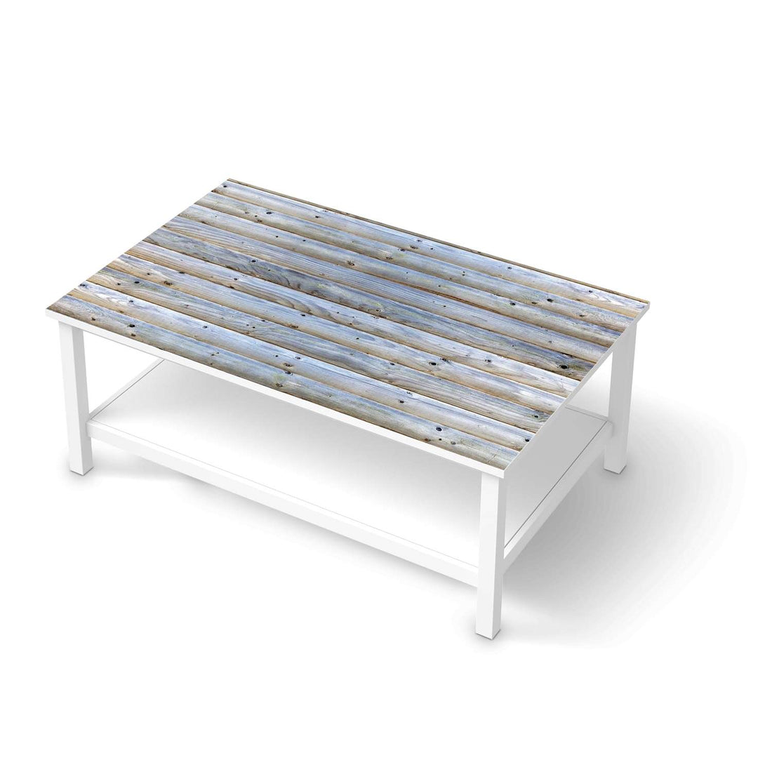 Möbelfolie Greyhound - IKEA Hemnes Couchtisch 118x75 cm  - weiss