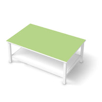 Möbelfolie Hellgrün Light - IKEA Hemnes Couchtisch 118x75 cm  - weiss