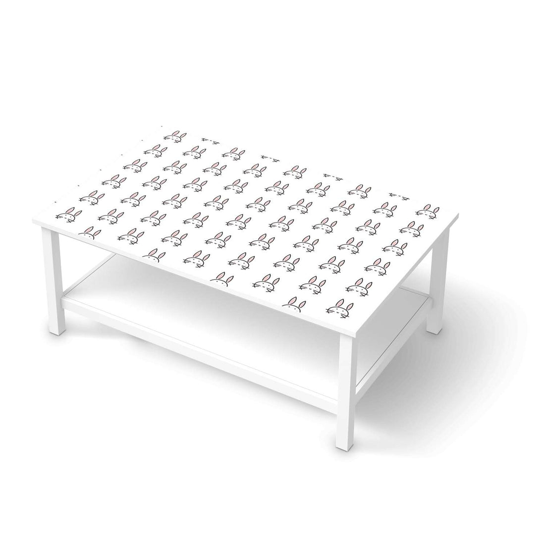 Möbelfolie Hoppel - IKEA Hemnes Couchtisch 118x75 cm  - weiss