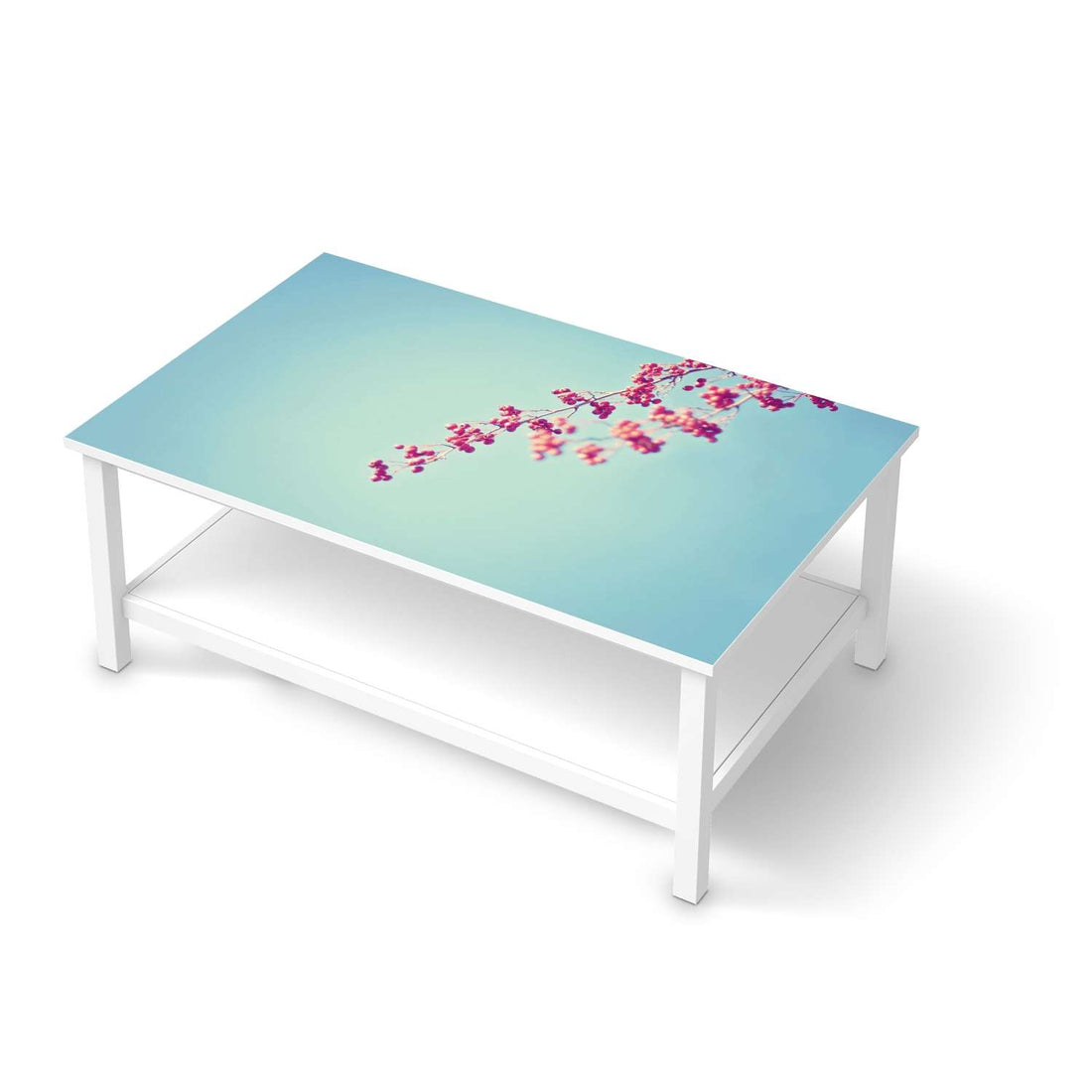 Möbelfolie Ikebana für Anfänger - IKEA Hemnes Couchtisch 118x75 cm  - weiss