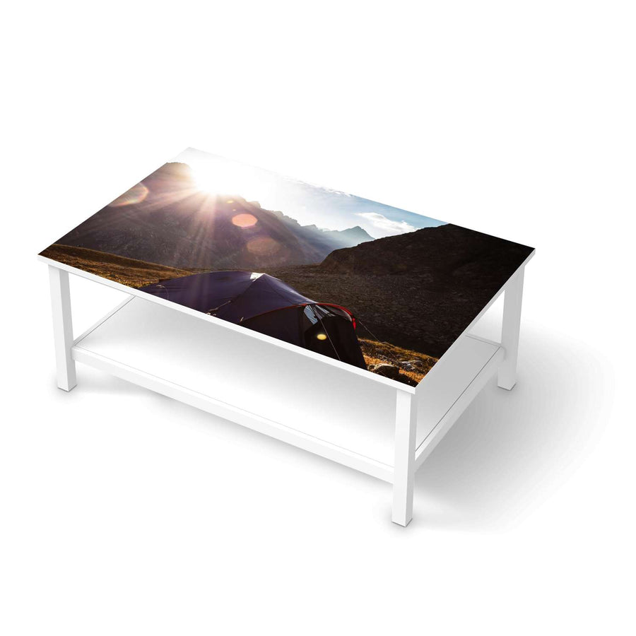 Möbelfolie Into the Wild - IKEA Hemnes Couchtisch 118x75 cm  - weiss
