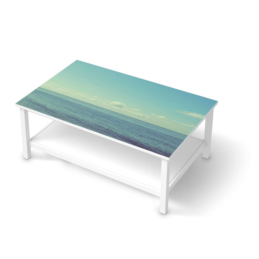 Möbelfolie Mehr Meer - IKEA Hemnes Couchtisch 118x75 cm  - weiss