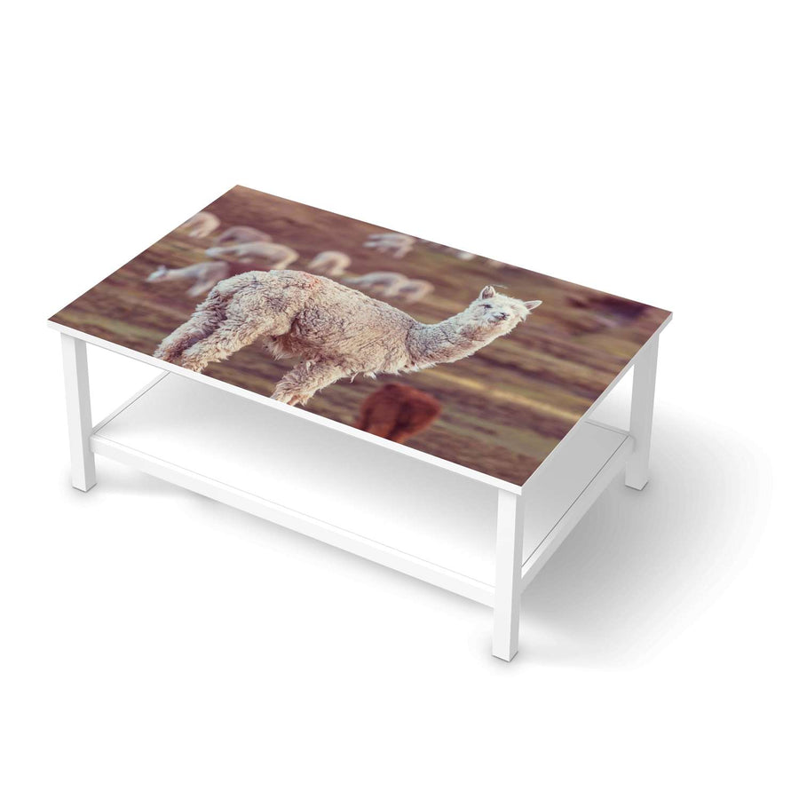 Möbelfolie Pako - IKEA Hemnes Couchtisch 118x75 cm  - weiss