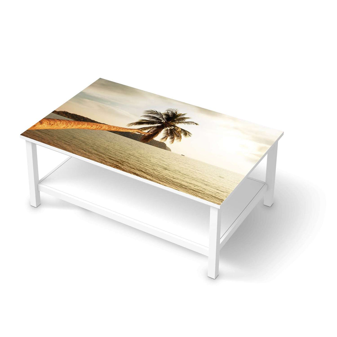 Möbelfolie Paradise - IKEA Hemnes Couchtisch 118x75 cm  - weiss