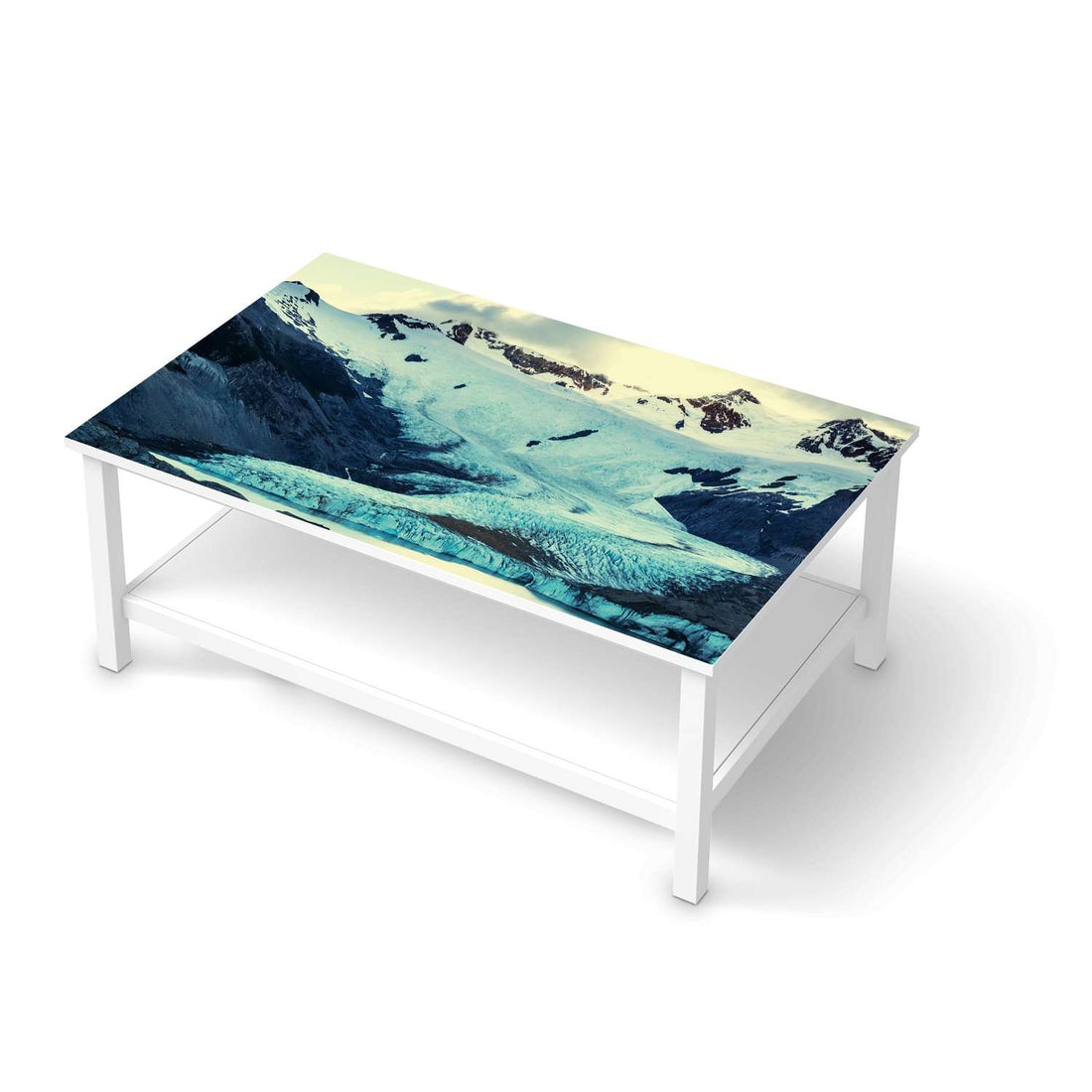 Möbelfolie Patagonia - IKEA Hemnes Couchtisch 118x75 cm  - weiss