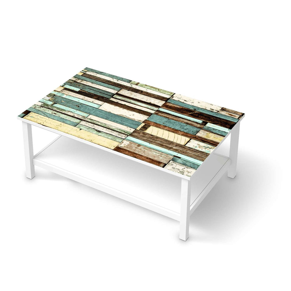 Möbelfolie Schiffsbruch - IKEA Hemnes Couchtisch 118x75 cm  - weiss