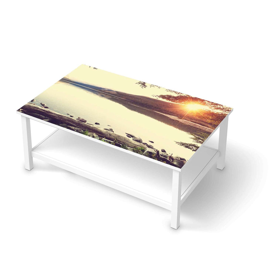 Möbelfolie Seaside Dreams - IKEA Hemnes Couchtisch 118x75 cm  - weiss