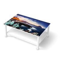 Möbelfolie Seaside - IKEA Hemnes Couchtisch 118x75 cm  - weiss