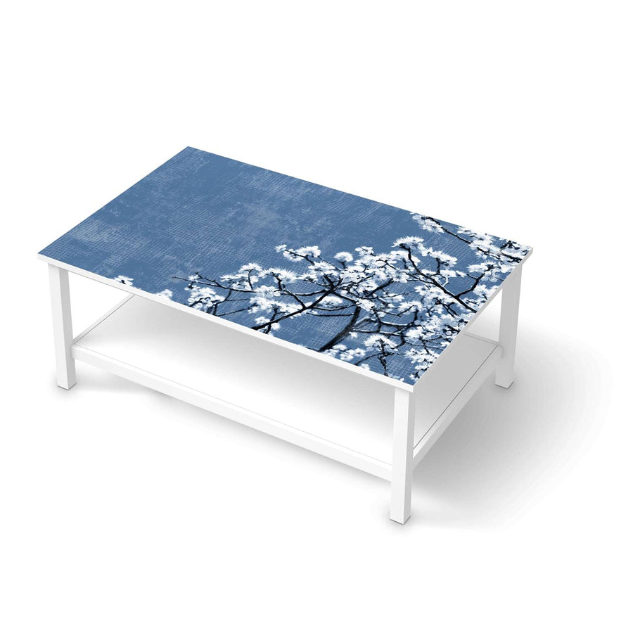 Möbelfolie Spring Tree - IKEA Hemnes Couchtisch 118x75 cm  - weiss