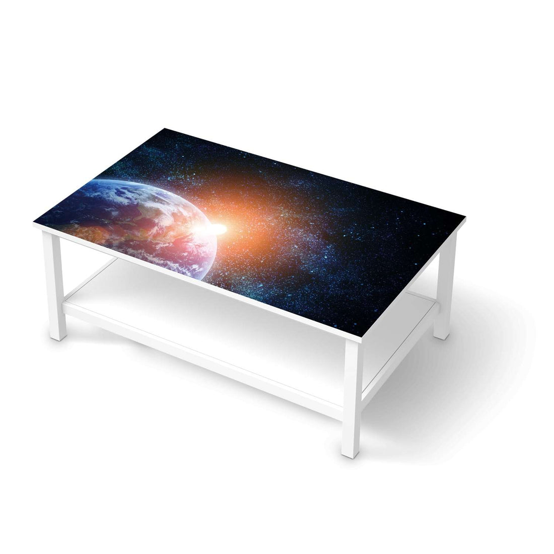 Möbelfolie Sunrise - IKEA Hemnes Couchtisch 118x75 cm  - weiss