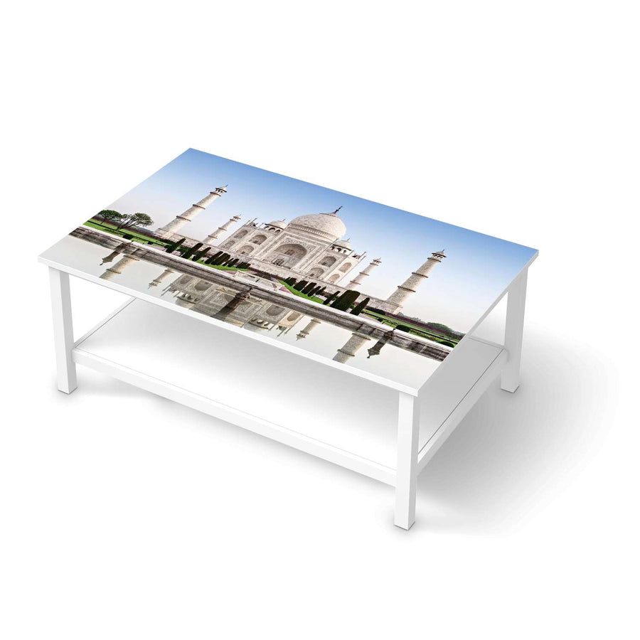 Möbelfolie Taj Mahal - IKEA Hemnes Couchtisch 118x75 cm  - weiss