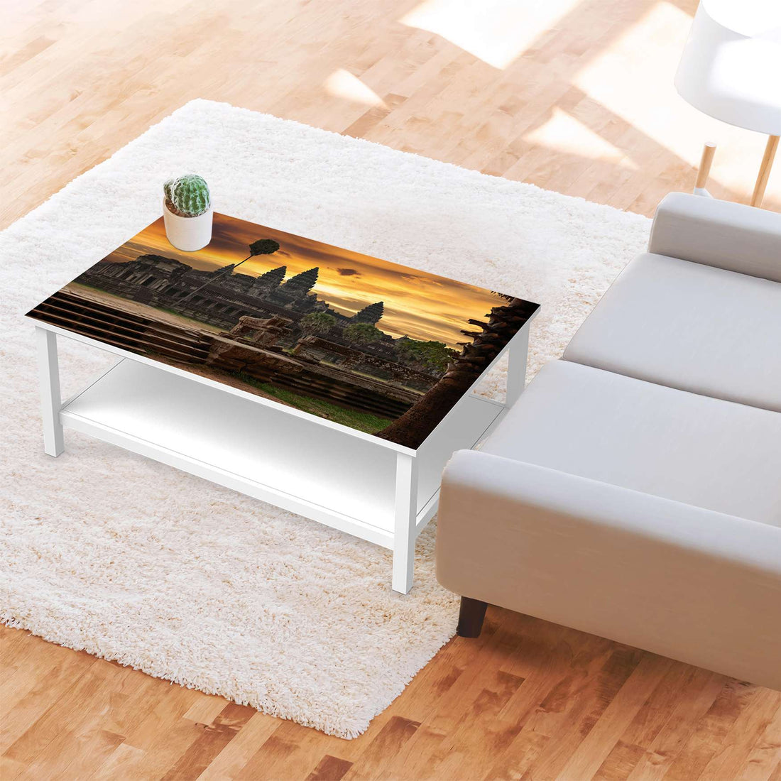 Möbelfolie Angkor Wat - IKEA Hemnes Couchtisch 118x75 cm - Wohnzimmer