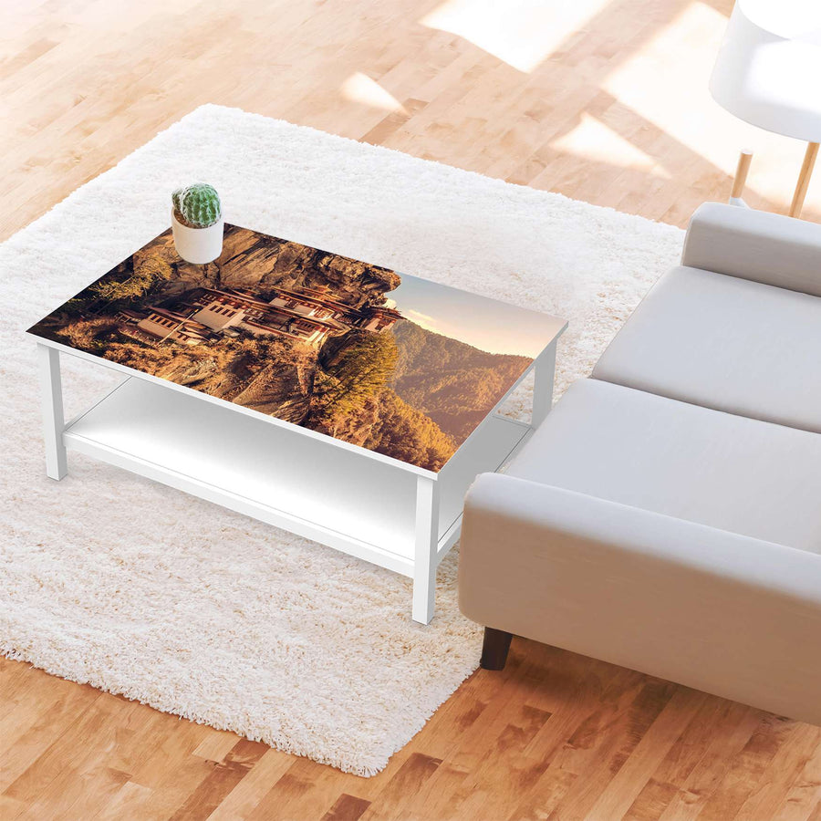 Möbelfolie Bhutans Paradise - IKEA Hemnes Couchtisch 118x75 cm - Wohnzimmer