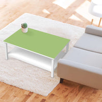 Möbelfolie Hellgrün Light - IKEA Hemnes Couchtisch 118x75 cm - Wohnzimmer