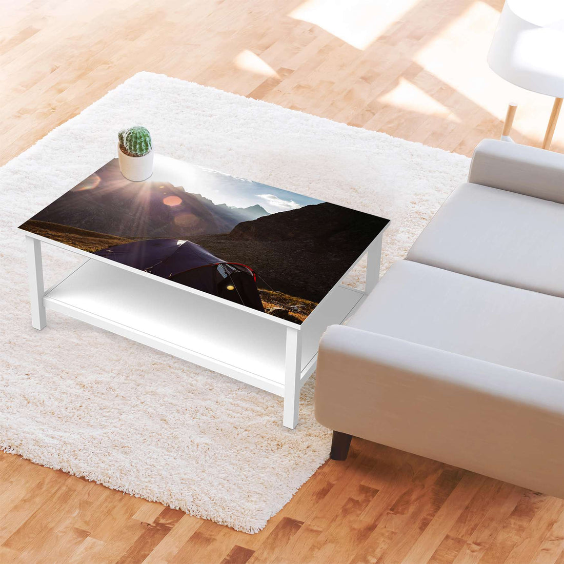 Möbelfolie Into the Wild - IKEA Hemnes Couchtisch 118x75 cm - Wohnzimmer