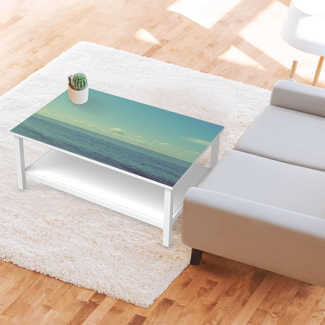 Möbelfolie Mehr Meer - IKEA Hemnes Couchtisch 118x75 cm - Wohnzimmer