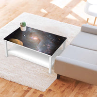 Möbelfolie Milky Way - IKEA Hemnes Couchtisch 118x75 cm - Wohnzimmer