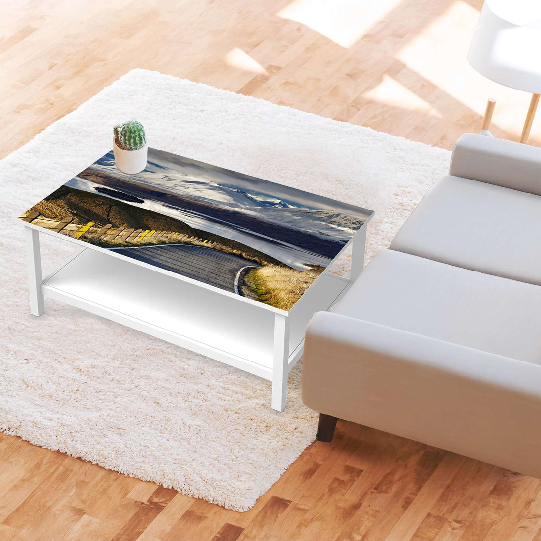 Möbelfolie New Zealand - IKEA Hemnes Couchtisch 118x75 cm - Wohnzimmer