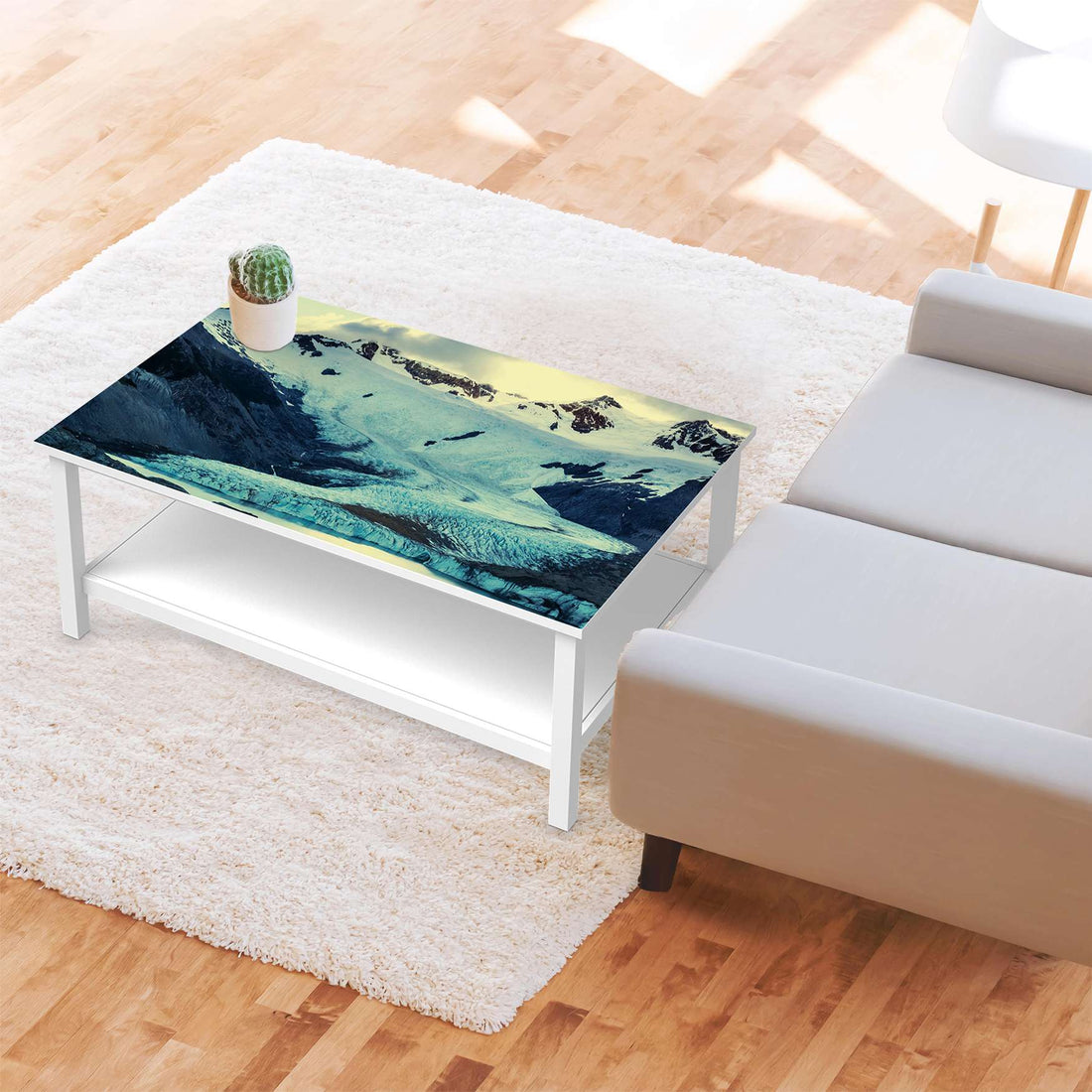 Möbelfolie Patagonia - IKEA Hemnes Couchtisch 118x75 cm - Wohnzimmer