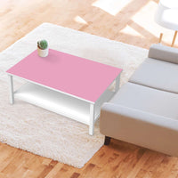 Möbelfolie Pink Light - IKEA Hemnes Couchtisch 118x75 cm - Wohnzimmer