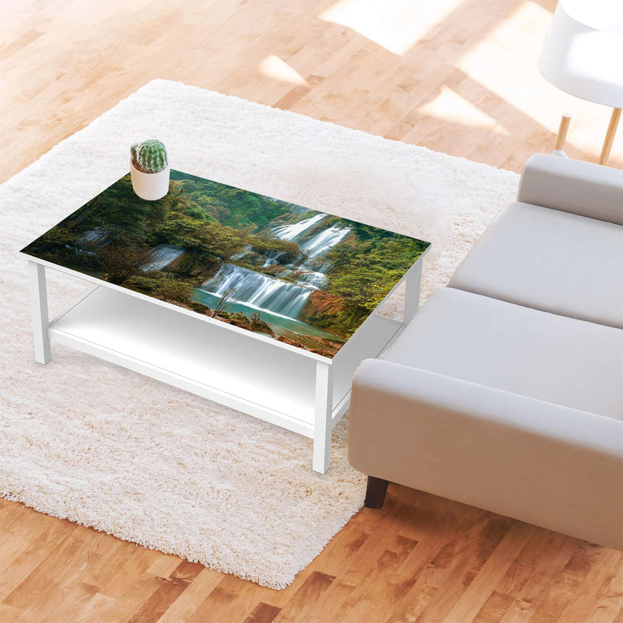Möbelfolie Rainforest - IKEA Hemnes Couchtisch 118x75 cm - Wohnzimmer