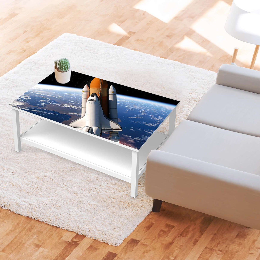 Möbelfolie Space Traveller - IKEA Hemnes Couchtisch 118x75 cm - Wohnzimmer