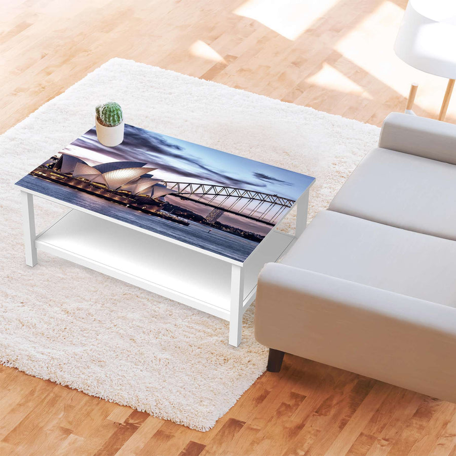 Möbelfolie Sydney - IKEA Hemnes Couchtisch 118x75 cm - Wohnzimmer