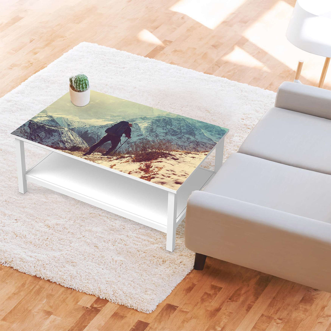 Möbelfolie The sky is the limit - IKEA Hemnes Couchtisch 118x75 cm - Wohnzimmer