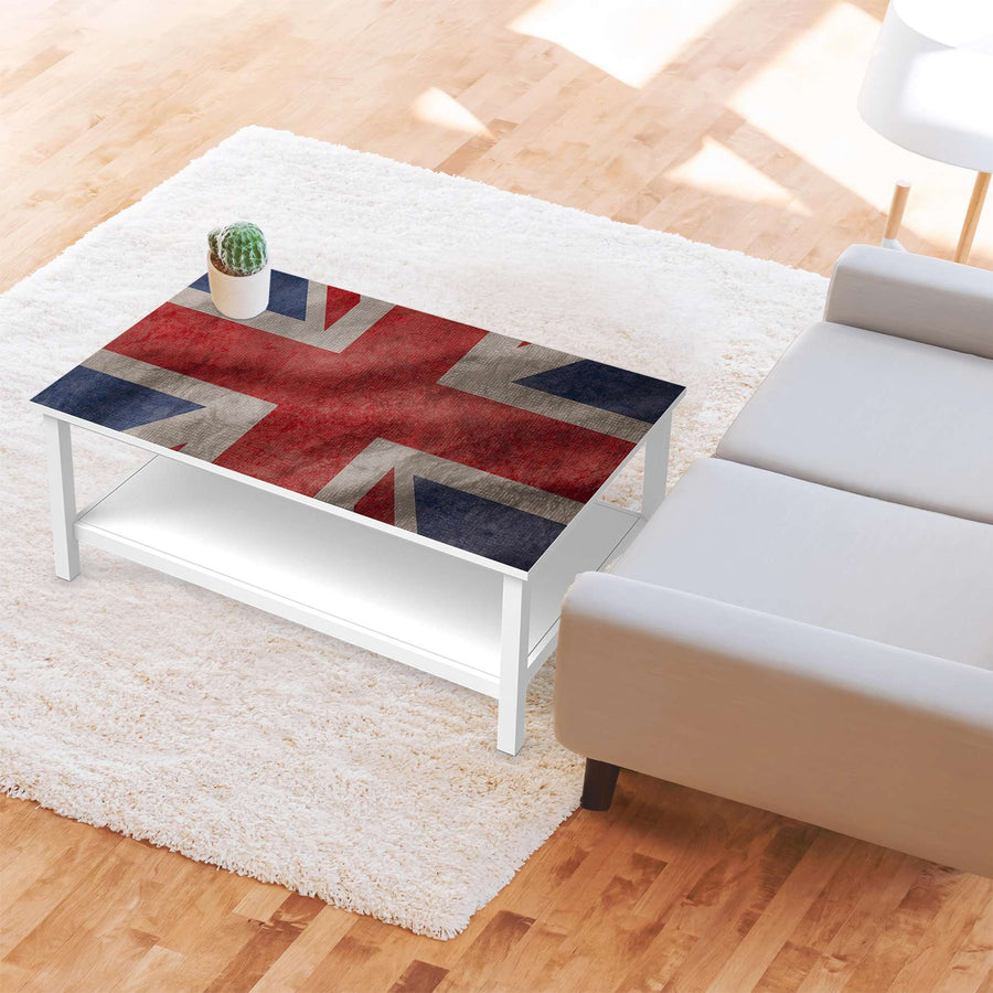 Möbelfolie Union Jack - IKEA Hemnes Couchtisch 118x75 cm - Wohnzimmer