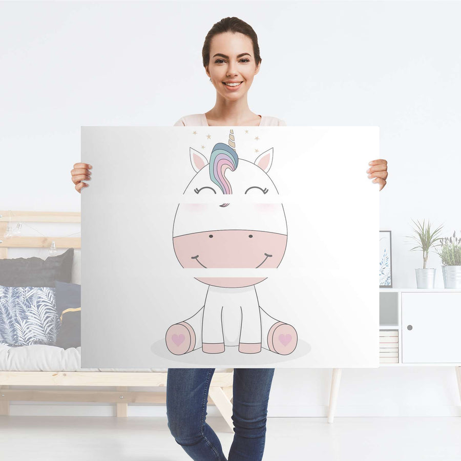 Möbelfolie Baby Unicorn - IKEA Hemnes Kommode 3 Schubladen - Folie