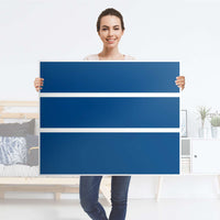 Möbelfolie Blau Dark - IKEA Hemnes Kommode 3 Schubladen - Folie