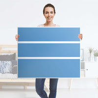 Möbelfolie Blau Light - IKEA Hemnes Kommode 3 Schubladen - Folie