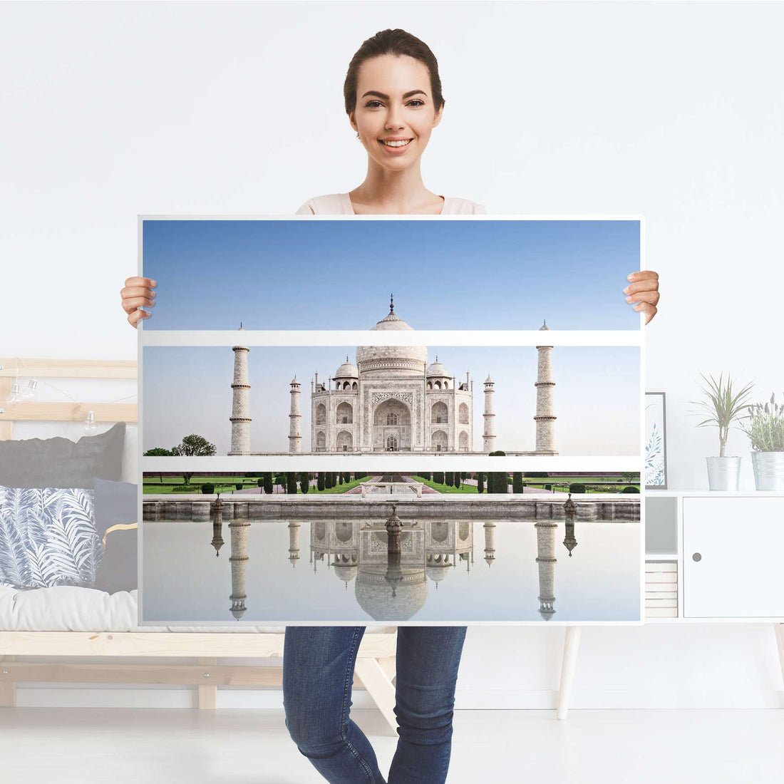 Möbelfolie Taj Mahal - IKEA Hemnes Kommode 3 Schubladen - Folie