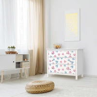 Möbelfolie Eulenparty - IKEA Hemnes Kommode 3 Schubladen - Kinderzimmer