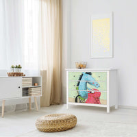 Möbelfolie Pferd - IKEA Hemnes Kommode 3 Schubladen - Kinderzimmer