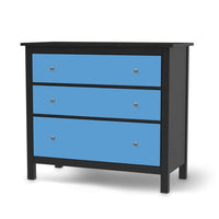 Möbelfolie Blau Light - IKEA Hemnes Kommode 3 Schubladen - schwarz