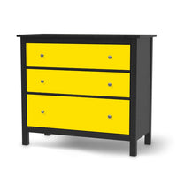 Möbelfolie Gelb Dark - IKEA Hemnes Kommode 3 Schubladen - schwarz