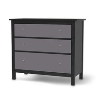 Möbelfolie Grau Light - IKEA Hemnes Kommode 3 Schubladen - schwarz