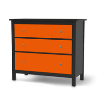 Möbelfolie Orange Dark - IKEA Hemnes Kommode 3 Schubladen - schwarz
