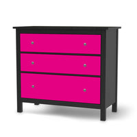 Möbelfolie Pink Dark - IKEA Hemnes Kommode 3 Schubladen - schwarz