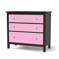 Möbelfolie Pink Light - IKEA Hemnes Kommode 3 Schubladen - schwarz
