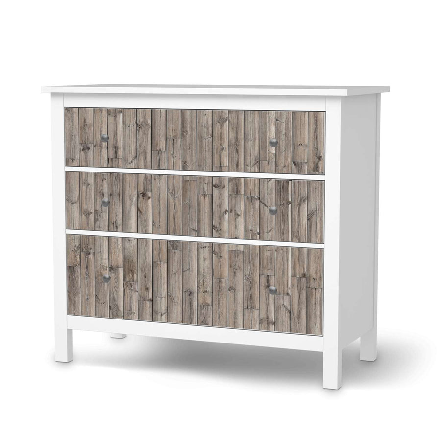 Möbelfolie Dark washed - IKEA Hemnes Kommode 3 Schubladen  - weiss